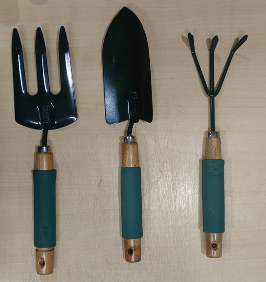 Premium Gardening Tool Kit set of 3 (Cushion Handles)